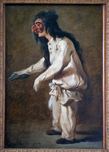 Polichinella (Pulcinella). Maleri av Carle Van Loo (1705-1765), Olje på lerret av Carle van Loo