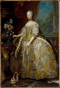 Portrett av Marie Leczinska, dronning av Frankrike (Leczinska, Lesiczka eller Leszinka av Carle van Loo