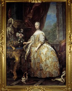 Portrett av dronning Portrett av dronning Marie Leczinska, dronning av Frankrike av Carle van Loo