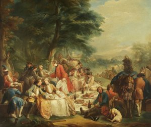 Hvil på jakten av Carle van Loo