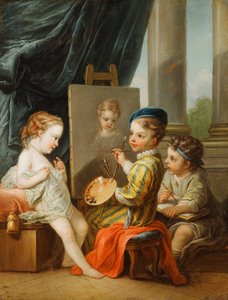 De fire kunster - maleri,