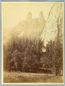 Cathedral Spires, Yosemite av Carleton E. Watkins