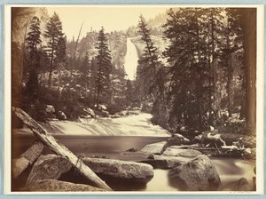 Nevada Fall, Yosemite av Carleton E. Watkins