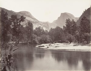North og South Dome, Yosemite, ca. 1872, trykt ca. 1876.