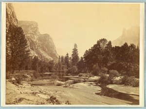 Opp i dalen, Yosemite av Carleton E. Watkins