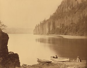 Kapp Horn, Columbia River, 1867. av Carleton Emmons Watkins
