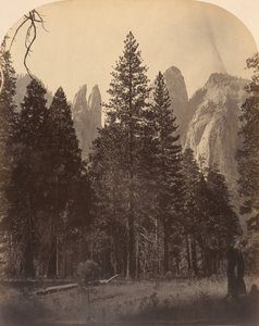 Katedraltårnene, 1861. av Carleton Emmons Watkins