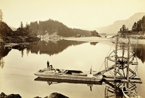 Flytende laksehjul, Cascades, 1867