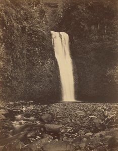Nedre Multnomah-fallene, Columbia-elven, 1867 (bilde) av Carleton Emmons Watkins