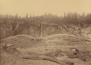 Malakoff Diggins, North Bloomfield, Nevada County, 1871. av Carleton Emmons Watkins