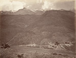 Sutro Tunnel Shaft nr. 2, 1875, trykt ca. 1876. av Carleton Emmons Watkins
