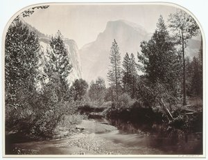 Taysayac, Half Dome, 4967 Ft, Yosemite av Carleton Emmons Watkins