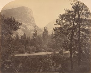 Innsjøen ved foten av Half Dome, 1861. av Carleton Emmons Watkins