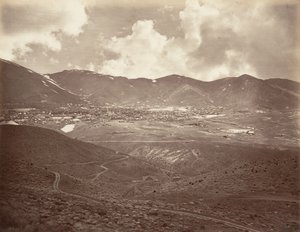 Virginia City, 1875, trykt ca. 1876. av Carleton Emmons Watkins
