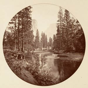 [Yosemite nasjonalpark, California], ca. 1878. av Carleton Emmons Watkins