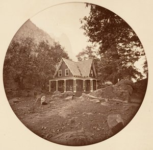 [Yosemite nasjonalpark, California], ca. 1878. av Carleton Emmons Watkins