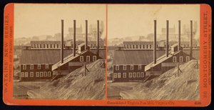 Konsolidert Virginia Pan Mill, Virginia City av Carleton Watkins
