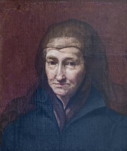 Portrett av en gammel kvinne av Carlo (follower of) Maratta or Maratti