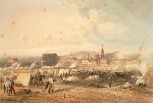 Novara, feltet av afrikanske jegere av Carlo Bossoli
