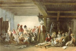 Tatarskole for barn på Krim av Carlo Bossoli