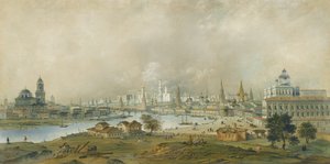 Utsikt over Kreml fra Ustinsky-broen av Carlo Bossoli