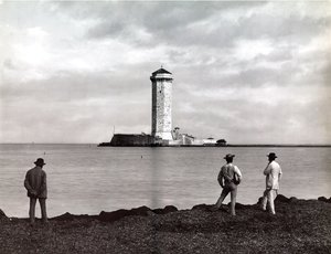Marzocco Tower i Leghorn (Livorno), Italia, ca. 1890 (glassplate)