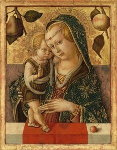 Madonna og barnet, ca. 1490 (tempera på panel)