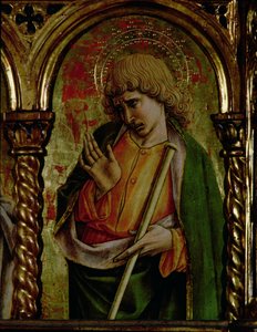 St. James the Less, detalj fra SantEmidio polyptych, 1473 tempera på paneldetalj av 76636 av Carlo Crivelli