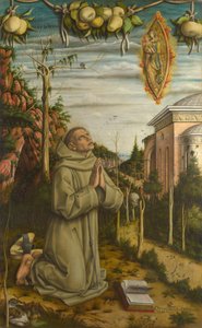 Visjonen til den salige Gabriele, 1489 av Carlo Crivelli