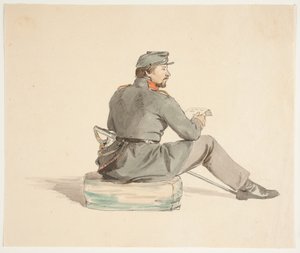 Lesende soldat