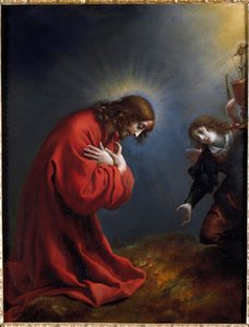 Kristus i olivenhagen Maleri av Carlo Dolci (1616-1686) Genes fra 1600-tallet, Musei di Strada Nuova (ex Palazzo Rosso)