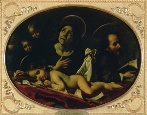 Drømmen om spedbarnet St. Johannes døperen av Carlo Dolci