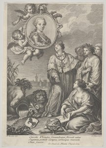 Portrett av den fremtidige hellige romerske keiser Leopold II som erkehertugen av Østerrike og..., ca. 1760-67. av Carlo Faucci