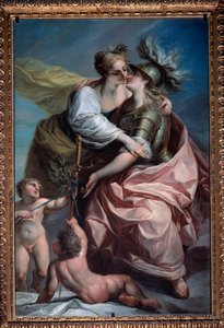 Allegori om republikkens tretten verdier: Freden som omfavner rettferdigheten (maleri, etter 1783)