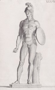 Statue av Mars, 1734