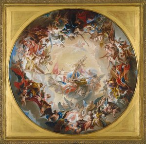 Glorification Of The Cross (olje på lerret)