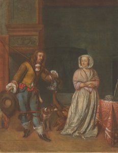 Huntsman Visiting a Lady, 17831786. av Carlo Lasinio