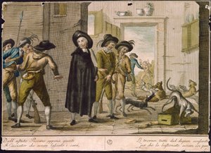 Prest Arlotto, av Carlo Lasinio (1759-1838), farget gravering av Carlo Lasinio