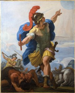 Joshua befaler solen å stå stille.