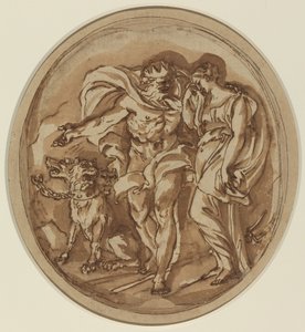 Pluto bringer proserpin til helvetes porter av Carlo Maratta