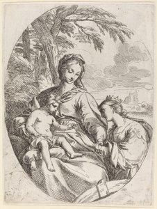 Det mystiske ekteskapet til Saint Catherine av Carlo Maratta