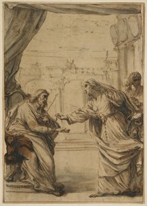Familien Rospigliosi hyller pave Clement IX, 1667-1669 av Carlo Maratta or Maratti