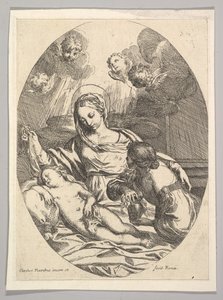 Jomfru og Barn med St. Maria Magdalena. av Carlo Maratta or Maratti