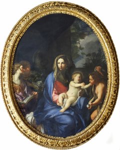 Jomfru med barn og Johannes av Carlo Maratta or Maratti