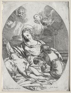 Madonna og barn med Magdalen av Carlo Maratti