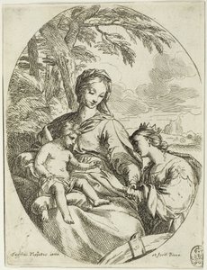 Det mystiske ekteskapet til Saint Catherine av Carlo Maratti