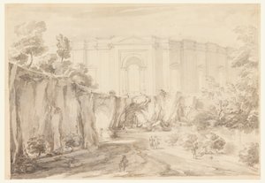 Design for en halvsykkel, Villa Albani, Roma, Italia