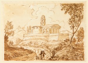 Tegning, figurer på veien, midten av 1700-tallet–slutten av 1700-tallet av Carlo Marchionni