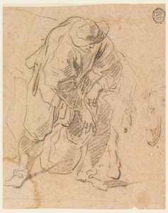 Tegning, Bonde med veske, 1728–78 av Carlo Marchionni