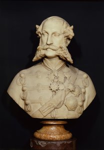 Jarlen av Cardigan (1797-1868) (marmor) av Carlo Marochetti